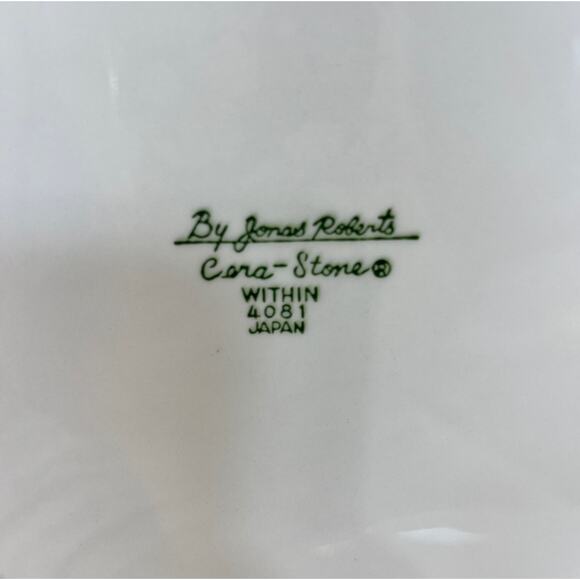 Within by MIKASA Cera-Stone Snack Lunch Plate Japan VTG Jonas Roberts Set of 4 - Picture 4 of 5